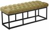 Sitzbank Amun Stoff Schwarz 120 cm, grün Bild 1