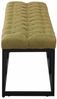 Sitzbank Amun Stoff Schwarz 120 cm, grün Bild 3