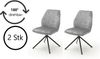 Polsterdrehstuhl >Ottawa< (2-er Set) in Grau aus Metall - 52x89x64cm (BxHxT) Bild 4