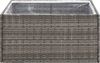 vidaXL Pflanzkübel Grau 80x80x40 cm Poly Rattan 319175 Bild 4