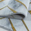 Kurzflor Teppich Nauro rechteckig - 140x200 cm - Goldfarbe Bild 5