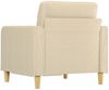 vidaXL Sofasessel Creme 60 cm Stoff 359077 Bild 5