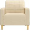 vidaXL Sofasessel Creme 60 cm Stoff 359077 Bild 3