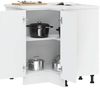 vidaXL Küchen-Eckunterschrank Porto Hochglanz-Weiß Holzwerkstoff 853989 Bild 3