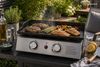 Justus 'Grilleau 2' Tischgrill, BBQ-Plancha Gasgrill, silber, 2 Brenner Bild 2