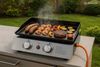 Justus 'Grilleau 2' Tischgrill, BBQ-Plancha Gasgrill, silber, 2 Brenner Bild 2