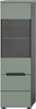 Vitrine >Canu< in Basalt Grau / Smoke Green - 36x125x33cm (BxHxT) Bild 2