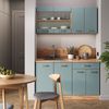 Küchenfront R-Line Blau-Grau 29.6 x 59 cm Möbelfront für den Hängeschrank Vicco Bild 3