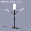 LQWELL Schreibtischlampe Tischleuchte mit Telefonhalter, LED fest integriert, 360° Flexibel Touch-Steuerung, Studienlampe für Heimbüro, 5000k, 160 Lumen, LED Schreibtischlampe Bild 3