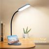 LQWELL Schreibtischlampe Tischleuchte mit Telefonhalter, LED fest integriert, 360° Flexibel Touch-Steuerung, Studienlampe für Heimbüro, 5000k, 160 Lumen, LED Schreibtischlampe Bild 2