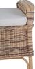 MiaMöbel Rattan Hocker 'Panama' honig-braun 100% Baumwolle, Massivholz, Rattan Mahagoni Landhaus Bild 4