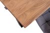 Esstisch Baumkante massiv Akazie eichefarben 140 x 80 cm X-Gestell schwarz DEREK 141854344 Bild 4