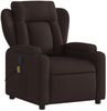 vidaXL Massagesessel Dunkelbraun Stoff 372420 Bild 3