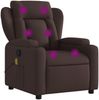 vidaXL Massagesessel Dunkelbraun Stoff 372420 Bild 2