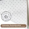 LuxusKollektion Hochflor-Teppich Teppich Hochflor Grau Waschbar Elfenbeinweiß 140 x 200 cm Rechteckig Bild 4