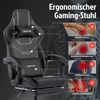 Gaming Stuhl WOTSTA Ergonomisch Bürostuhl Racing Computerstuhl Schwarz Bild 5