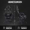 Gaming Stuhl WOTSTA Ergonomisch Bürostuhl Racing Computerstuhl Schwarz Bild 3