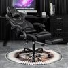 Gaming Stuhl WOTSTA Ergonomisch Bürostuhl Racing Computerstuhl Schwarz Bild 2