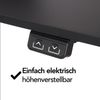 Brixy Sitzständer Schreibtisch - Elektrisch Verstellbar In Höhe - 140 x 60 CM - Schwarz Bild 3