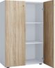 VCM Schuhschrank Lona 919204 Weiß / Sonoma-Eiche H. 110 x B. 70 x T. 39 cm Bild 2