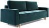 Sofa 3-Sitzer BELANO mit Schlaffunktion Flaschengrün Bild 3