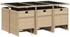 vidaXL 11-tlg. Garten-Essgruppe mit Kissen Beigemischung Poly Rattan 3277739 Bild 3