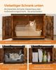 FEANDREA Kratzbaum 3-in-1, mit Katzenklo-Schrank, erhöhter Napfständer Bild 3