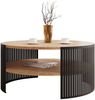 Couchtisch Fahugin, Beine und Seiten aus Stahl (Farbe: Schwarz / Eiche Craft Gold) Bild 3