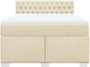 vidaXL Boxspringbett mit Matratze Creme 140x200 cm Stoff 3285923 Bild 4