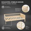 ML-DESIGN Jugendbett Bodenbett Juniorbett inkl. Lattenrost Einzelbett für Kinder Kinderbett, Junior-Bett mit Rausfallschutz & Matratze Bettrahmen aus MDF / Kiefer Bild 4