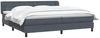 vidaXL Boxspringbett mit Matratzen Dunkelgrau 180x210 cm Samt 3317872 Bild 3