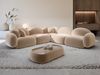 Ecksofa Mirello L Form aus Samtstoff - Samtstoff - beige Bild 2