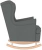 vidaXL Schaukelsessel Dunkelgrau 74x90x102 cm Stoff 4016920 Bild 5