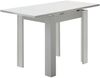 Esstisch >Monterrey< ausziehbar bis 136cm in Weiß matt - 80(136)x78x60cm (BxHxT) Bild 4