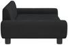 vidaXL Hundebett, Samt, Schwarz, 100 x 54 x 33 cm Bild 4
