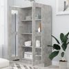 vidaXL Vitrinenschrank Betongrau 82,5x30,5x150 cm Holzwerkstoff 802763 Bild 3