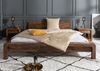 Bett Sheesham 140x200x80 grau geölt BUENO #013 Bild 3
