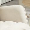 Schaukelstuhl mit Holzkufen Chenille Bezug Ergonomische Rückenlehne 120 kg Tragkraft Beige Bild 5