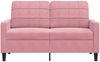 vidaXL 2-Sitzer-Sofa Rosa 120 cm Samt 4007617 Bild 4