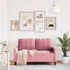 vidaXL 2-Sitzer-Sofa Rosa 120 cm Samt 4007617 Bild 3