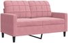 vidaXL 2-Sitzer-Sofa Rosa 120 cm Samt 4007617 Bild 2