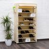 Relaxdays 2 x Schuhschrank VALENTIN hoch beige Bild 2