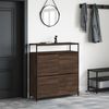 vidaXL Schuhschrank mit 4 Klappen Braun Eiche-Optik 100x34x112 cm 3214417 Bild 3