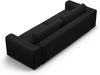 Micadoni Sofa Victor 3-Sitzer Samt Schwarz Bild 4