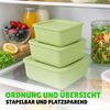 Vorratsdosen eckig 3er-Set Grün Bild 5
