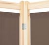 vidaXL 5-teiliger Raumteiler Braun 200 x 170 x 4 cm Stoff 248181 Bild 5