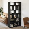 vidaXL Bücherregal 2 pcs Schwarz Eichen-Optik 100 x 33 x 187,5 cm 3345125 Bild 4