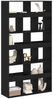vidaXL Bücherregal 2 pcs Schwarz Eichen-Optik 100 x 33 x 187,5 cm 3345125 Bild 3