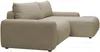 Vente-unique - DAVISO Sofa Stoff Schokoladenbraun - B 162 cm x H 87 cm x L 264 cm Bild 4