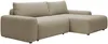Vente-unique - DAVISO Sofa Stoff Schokoladenbraun - B 162 cm x H 87 cm x L 264 cm Bild 3